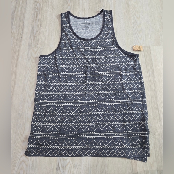 American Eagle Tank Top Mens Medium Gray Design NWT - Picture 1 of 6